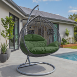 Picture of Two-Person Seater Hanging Swing Chair with Teardrop Design