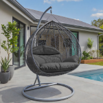 Picture of Two-Person Seater Hanging Swing Chair with Teardrop Design