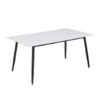 Picture of 48" Rectangular Dining Table with a Sintered Stone Tabletop and a Stainless Steel Base