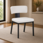 Picture of 55", 62", 71" - 5Pc, 7Pc and 9Pc Dining Set with White Leather Chair