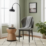 Picture of Dining Chair in Leather with Curved Back Design