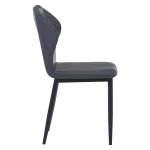 Picture of 7Pc and 9Pc Dining Set With Extendable Dining Table And Charcoal-Black Leather Chair
