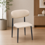 Picture of Dining Chair – Pearl/ Matte Black or Mushroom/ Matte Black