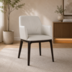 Picture of Leather Armchair in Light Grey