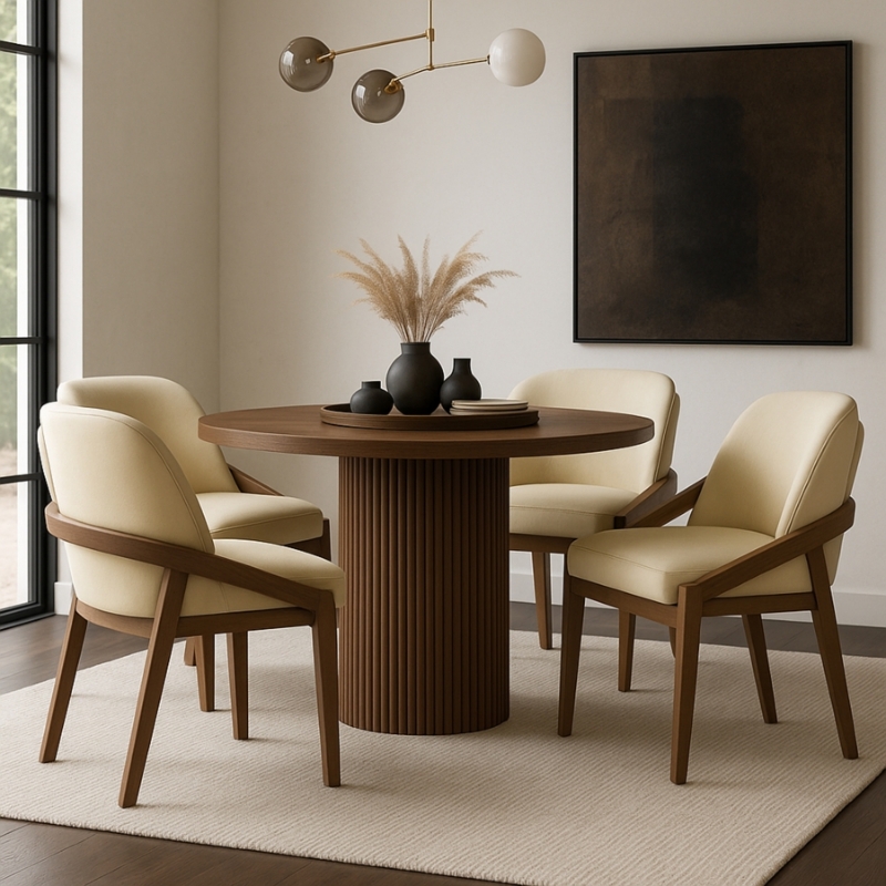 Picture of Leather Upholstered Dining Chair