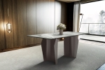 Picture of 5Pc and 7Pc Dining Set With White Leather Chair