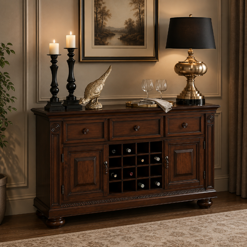 Picture of Brown cherry finish Buffet/Server