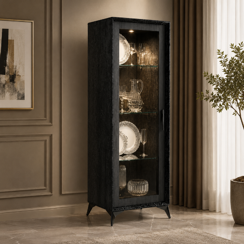 Picture of 1 Door Vitrine - 26"W x 19.7"D x 75.8"H