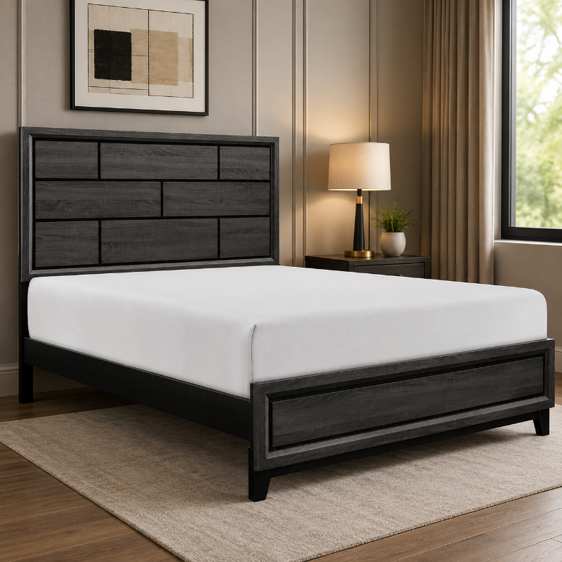 Picture of Gray finish Faux wood Full Bed