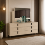 Picture of Camel Double Dresser and Mirror