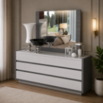 Picture of 3 Drawer Dresser and Mirror