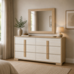 Picture of Premium melamine board, wood and engineered wood Dresser and Mirror