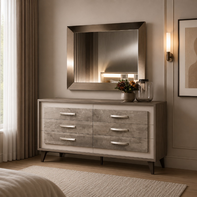 Picture of Dresser and Mirror