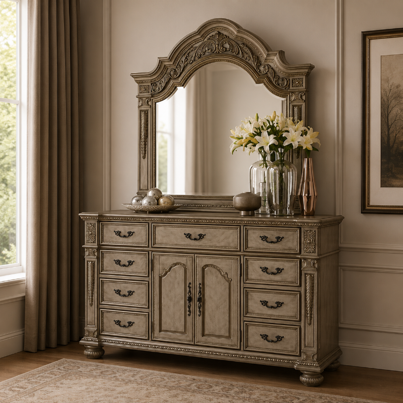 Picture of Dresser and Mirror