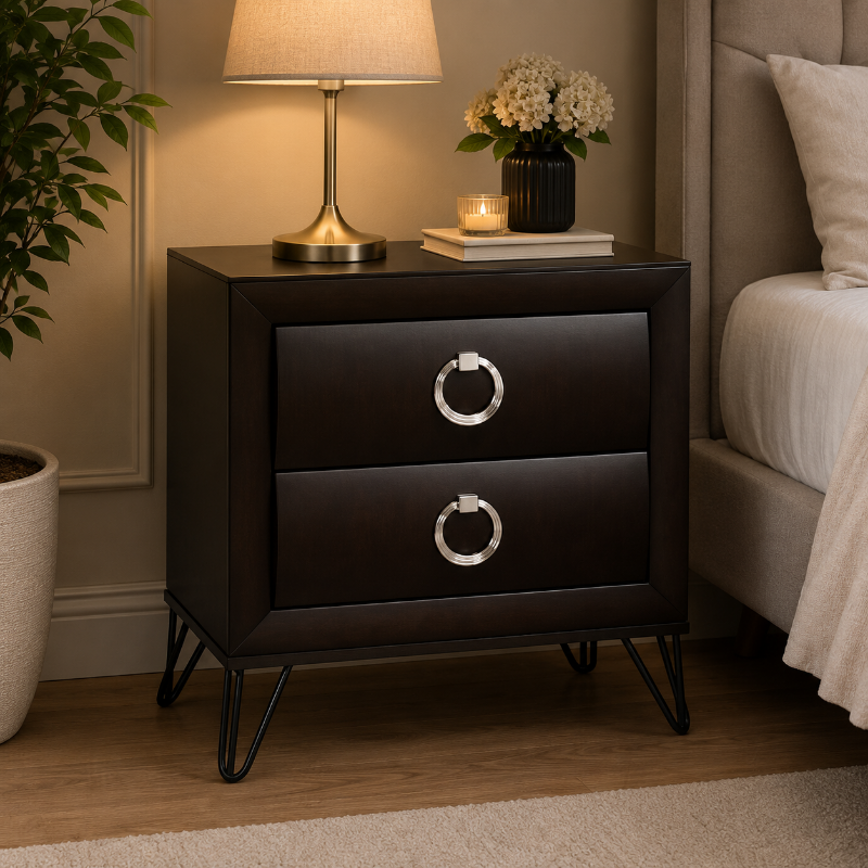Picture of Dark Merlot 2 Drawer Nightstand