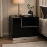Picture of Black lacquered finish  Right and Left  Night Stand