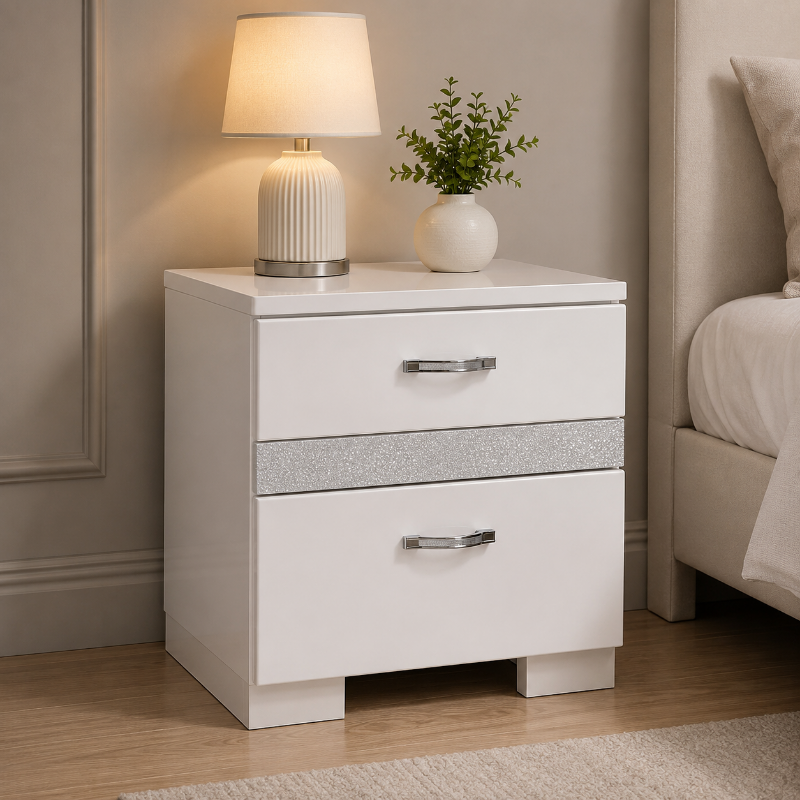 Picture of Wood, Acrylic Night Stand
