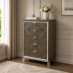 Picture of 39"W x 55"H Dark Champagne Finish Chest