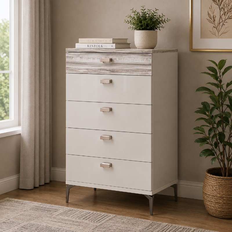 Picture of 32"W x 53"H High Gloss Chest