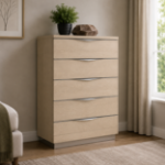 Picture of 30"W x 45"H Beige And Silver Birch finish  Chest