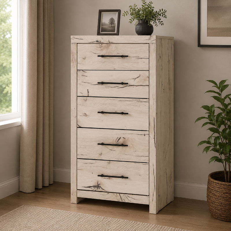 Picture of 31.73"W x 54.02"H Five Drawer Chest