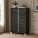 Picture of 33"L x 51"H Glossy Gray Chest