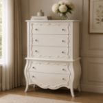 Picture of 37"L x 50"H White Finish Wood Chest