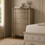 Picture of 38"L x 54" Five Drawer Taupe Chest