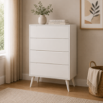 Picture of 34"W x 48"H White and Black Chest