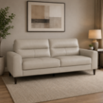Picture of Genuine Leather Latte Sofa