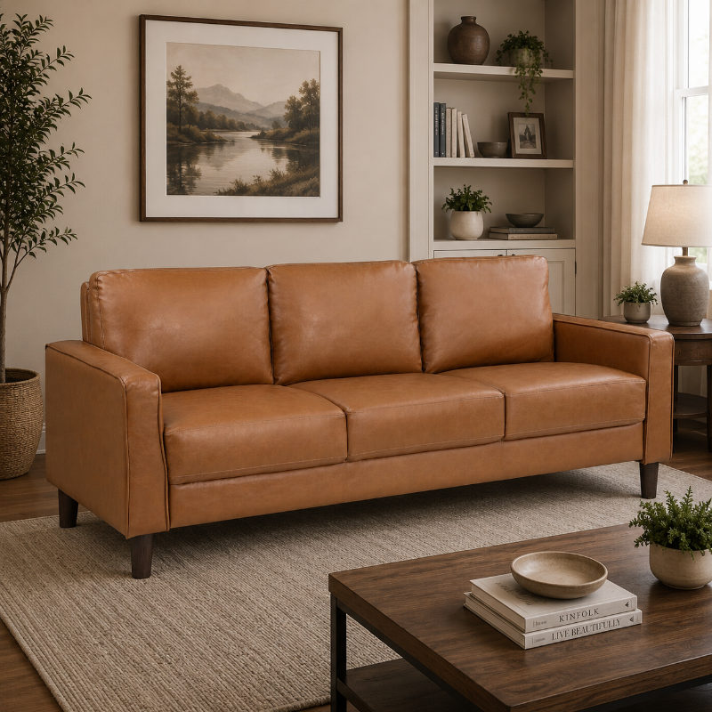 Picture of Faux Leather Sofa