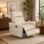 Picture of Genuine Leather Cream Chair