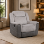 Picture of Grey or White Finish Reclining Chair