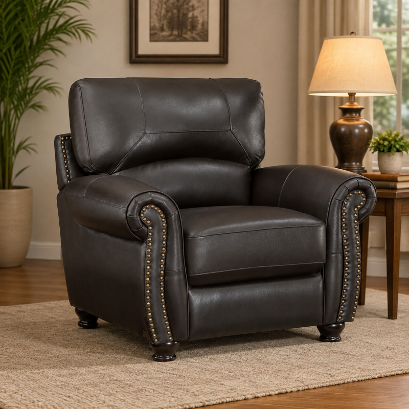 Picture of GENUINE LEATHER CHAIR