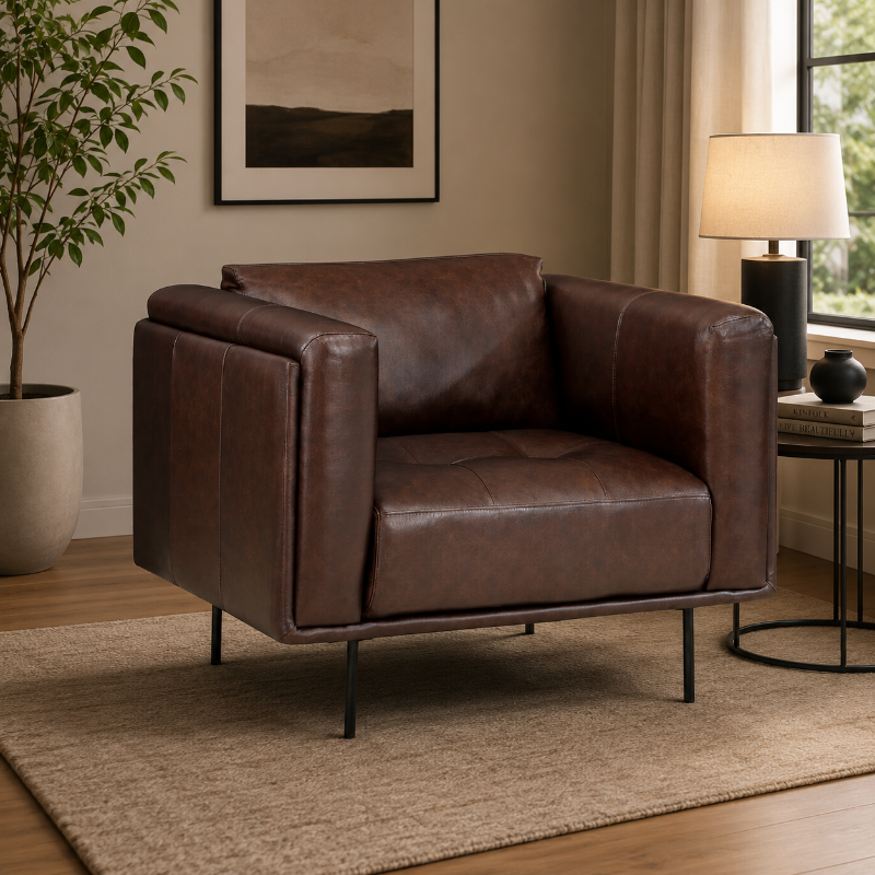 Picture of GENUINE LEATHER CHAIR