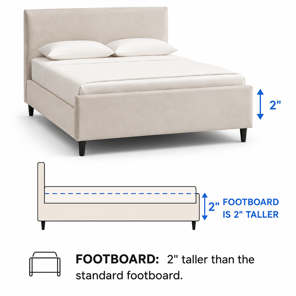 Raised Footboard [+$220.00]