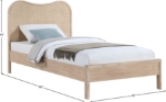 Picture of 39" Solid Wood Natural Finish Bed