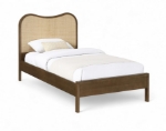 Picture of 39" Solid Wood Brown Finish Bed