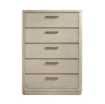 Picture of 40" x 18" x 56.5"H - Light Gray Natural Finish Five-Drawer Chest