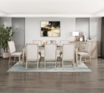 Picture of 68"-86" Extendable Dining Table Light Gray Natural Finish