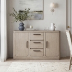 Picture of 56" x 18" x 36.5"H Light Gray Natural Finish Multi-Functional Server/Buffet
