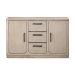 Picture of 56" x 18" x 36.5"H Light Gray Natural Finish Multi-Functional Server/Buffet
