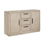 Picture of 56" x 18" x 36.5"H Light Gray Natural Finish Multi-Functional Server/Buffet