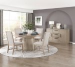 Picture of 56" x 18" x 36.5"H Light Gray Natural Finish Multi-Functional Server/Buffet