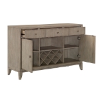Picture of 56" x 17" x 36.25"H Oak Veneer Light Gray Finish Server/Buffet
