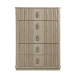 Picture of 38" x 18" x 54.5"H Premium oak veneers and wood light brown finish natural grain Chest