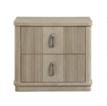 Picture of Premium oak veneers and wood light brown finish natural grain Nighstand