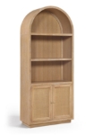 Picture of 36"W x 16"D x 84"H -  Solid Wood Bookcase / Display Cabinet in Natural, Brown and Black Finish