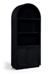 Picture of 36"W x 16"D x 84"H -  Solid Wood Bookcase / Display Cabinet in Natural, Brown and Black Finish