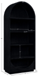 Picture of 36"W x 16"D x 84"H - Bookcase / Display Cabinet in Natural, Brown and Black Finish